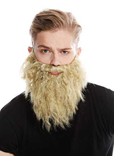 WIG ME UP - 9537B-ZA89 Barba Larga Rubia Clara Carnaval Halloween Hipster Bandido ladrón profeta Moisés