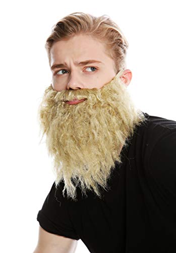 WIG ME UP - 9537B-ZA89 Barba Larga Rubia Clara Carnaval Halloween Hipster Bandido ladrón profeta Moisés