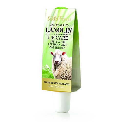 Wild Ferns Lanolin Cuidado de labios SPF15 con cera de abeja y caléndula 12 ml
