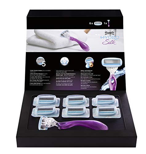 Wilkinson Sword Pack Ffp ECO Box Hydro Silk - Kit de depilación femenina con maquinilla de afeitar para mujer + 7 recambios de cuchillas