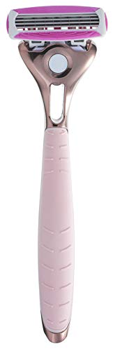 Wilkinson Sword Quattro Quattro For Woman Gold Rose-Pack 1 afeitadora para mujer + 4 recargas, 100 g