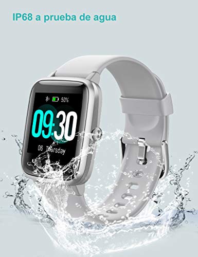 Willful Smartwatch,Reloj Inteligente con Pulsómetro,Cronómetros,Calorías,Monitor de Sueño,Podómetro Pulsera Actividad Inteligente Impermeable IP68 Smartwatch Hombre Reloj Deportivo para Android iOS