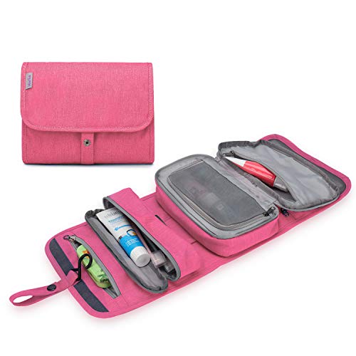 Wind Took Neceser de Viaje para Colgar Neceser Maquillaje Grande Bolsas de Aseo Cosméticos Organizador Accesorios de Baño Plegable Neceser Viajes Vacaciones Viajes de Negocios