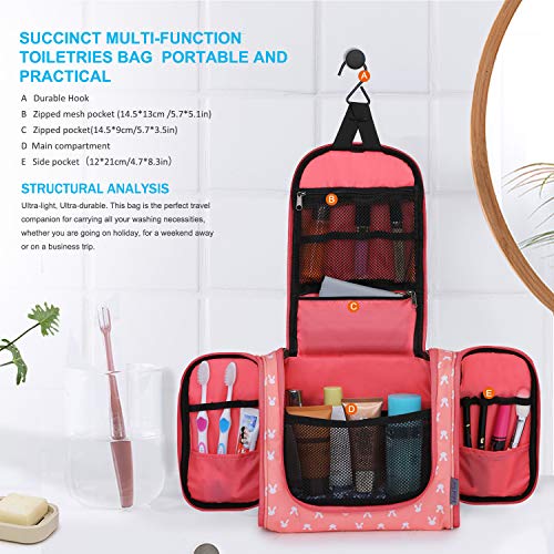 Wind Took Neceser Maquillaje Neceser de Viaje con Colgar Neceser Hombre Bolsas de Aseo Neceser Mujer cosméticos Organizador Accesorios de baño