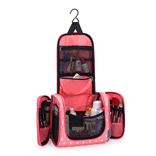 Wind Took Neceser Maquillaje Neceser de Viaje con Colgar Neceser Hombre Bolsas de Aseo Neceser Mujer cosméticos Organizador Accesorios de baño