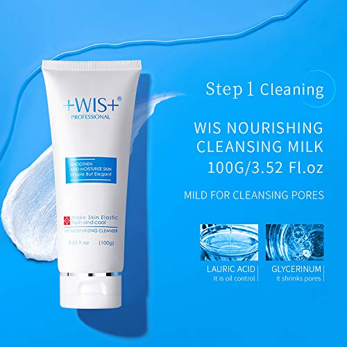 WIS Anti Aging Skin Care Sets for Women Cleanser, Toner face, Lotion, Brightening Cream for Cleansing,Hydrating,Refreshing Skin Beauty Gift for Halloween Skin Care Kit for Women & Men