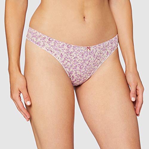 Women's Secret - Braga tanga de algodón para Mujeres, Marfil, L