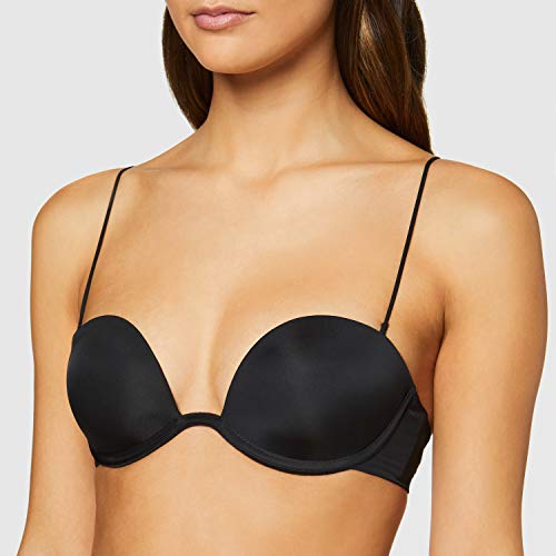 Women's Secret Feminine Lace Black (Revolution Bra) Sujetador sin Tirantes, Negro (Negro 1), 85 (Tamaño del Fabricante: 85B) para Mujer