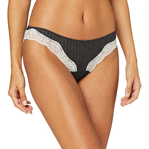 Women's Secret Time 3 Gallon Open Cotton Grey Braguita, Gris (Gama Grises 46), (Tamaño del Fabricante: M) para Mujer