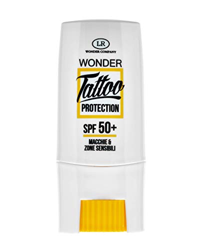 Wonder Tattoo, crema solar para tatuajes en palo, protección contra el fotoenvejecimiento (8 ml) - LR Wonder Company