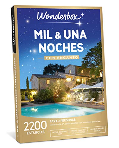 WONDERBOX Caja Regalo - MIL & UNA Noches con Encanto - una Estancia con Diferentes Opciones a Elegir Entre 2.200 estancias con Encanto para Dos Personas.