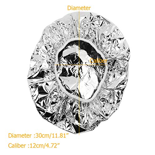 Woorea Gorras de Papel de Aluminio, Gorro de Ducha desechable Gorro de Ducha Papel de Aluminio Gorro de Tinte para el Cabello Gorro de protección para el Cabello para salón SPA Hotel Ducha de Viaje