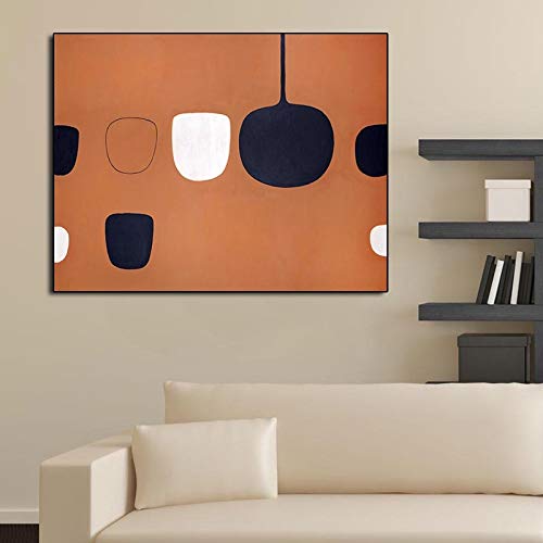 wopiaol Sin Marco Abstracto Moderno Minimalista Cartel Pintura Pared Arte Imagen Moderna Impreso en Lienzo Pintura Cuadros decoración para el hogar para Sala de Estar