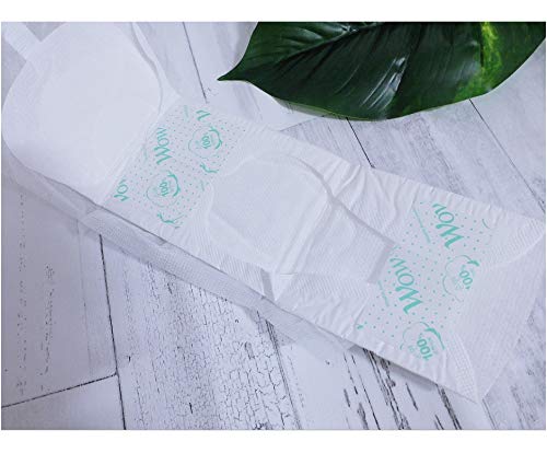 WOW 100% algodón Sanitario, Servilletas para mujeres, Servilletas Sanitarias con alas Diario Sin Perfumar Natural, Transpirable, Hipoalergénico Piel Sensible (Tamaño Largo)