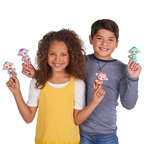 Wowwee 3725 Dedos lings Monito Summer, Color Rosa/Naranja