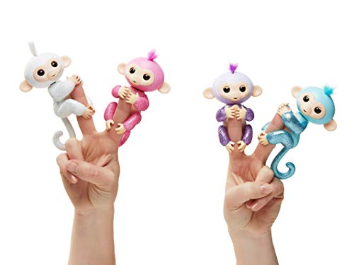 WowWee - Fingerlings Rose, Monito Interactivo en color rosa con purpurina (WowWee 3764) , color/modelo surtido