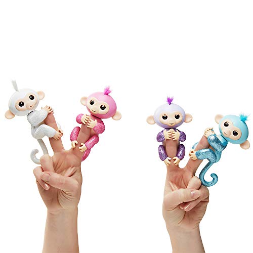 WowWee - Fingerlings Rose, Monito Interactivo en color rosa con purpurina (WowWee 3764) , color/modelo surtido