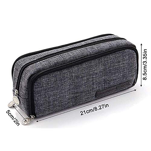 WoYu - Estuche para lápices de gran capacidad, estuche para lápices, estuche de maquillaje, con 3 compartimentos para niños, adultos, estudiantes, adolescentes, adultos, niños y niñas