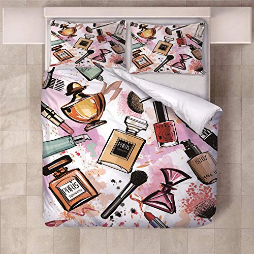 WPHRL Ropa de Cama Funda de edredón y Funda de Cosméticos de Color Juego de Cama 100% poliéster con Cremallera Oculta Viernes Negro de Navidad 220x240cm