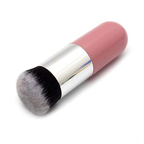 WPOS 1PC Pincel de Maquillaje Profesional Chubby Foundation Brush Pincel de Maquillaje de 5 Colores Pincel de Maquillaje Profesional, 05 Oro Negro, España