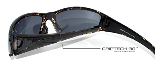 WrApz Streamline Brown Demi TR90 - Gafas de sol con montura flexible y espejo ahumado, 100% protección UV400