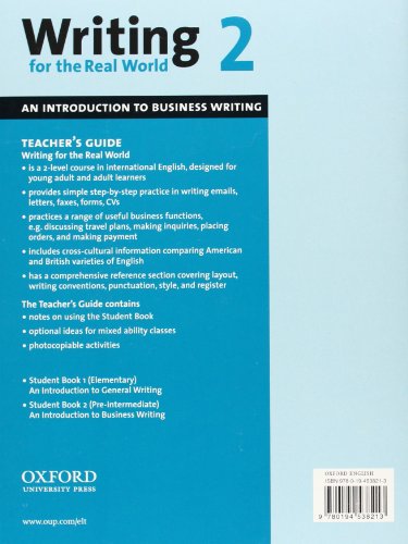 Writing for the Real World 2. Teacher's Guide: Teacher's Guide Level 2