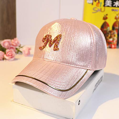 wtnhz Artículos de Moda Moda Coreana Gorra de béisbol mercerizada Casual Primavera y Verano Gorra de satén de Diamantes de Todo fósforo Sombrero para el solRegalo de Vacaciones