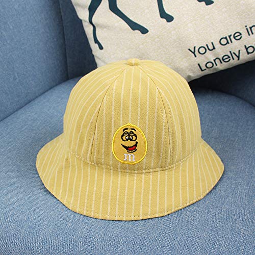 wtnhz Artículos de Moda Sombrero de Pescador de Sombra niños Coreano Lindo Sombrero de bebé Sonriente Sombrero de Olla para niñosRegalo de Vacaciones
