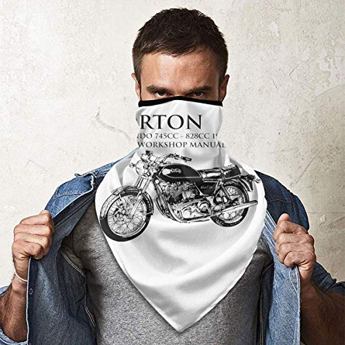 wu HayneOwnerWorkshop Manual Norton Commando CC CC Polaina de cuello súper suave y elástica a prueba de viento SportM