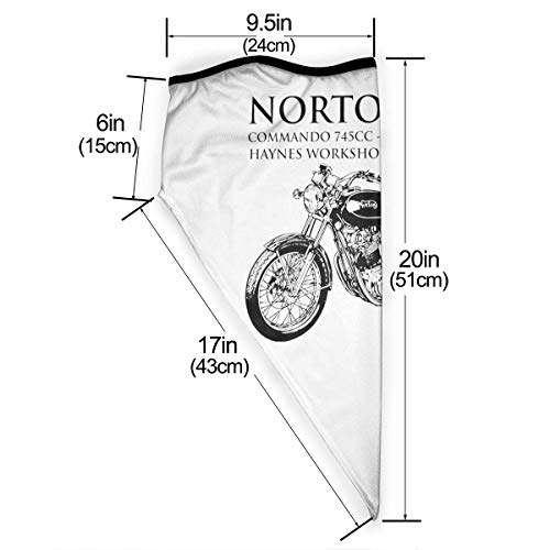 wu HayneOwnerWorkshop Manual Norton Commando CC CC Polaina de cuello súper suave y elástica a prueba de viento SportM