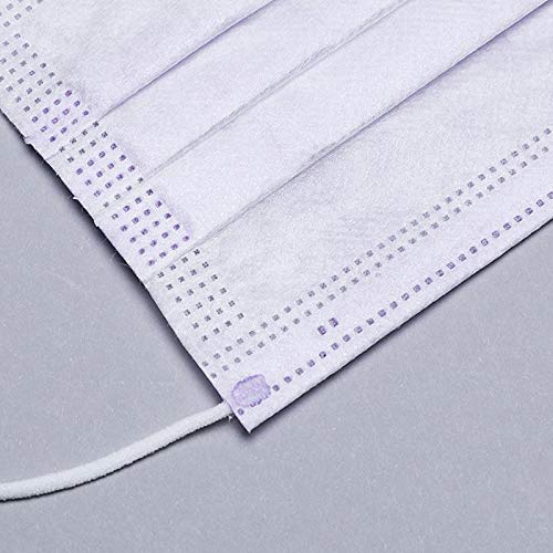 Wudi 50Pcs Tapa Bucal, Proteger Boca Y Nariz, Suave Y Transpirable, Adecuado para Deportes Al Aire Libre, Supermercados, Escuelas, Oficinas (púrpura)