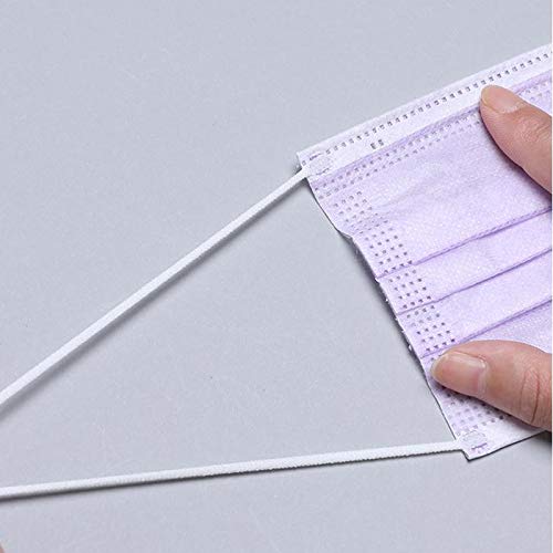 Wudi 50Pcs Tapa Bucal, Proteger Boca Y Nariz, Suave Y Transpirable, Adecuado para Deportes Al Aire Libre, Supermercados, Escuelas, Oficinas (púrpura)