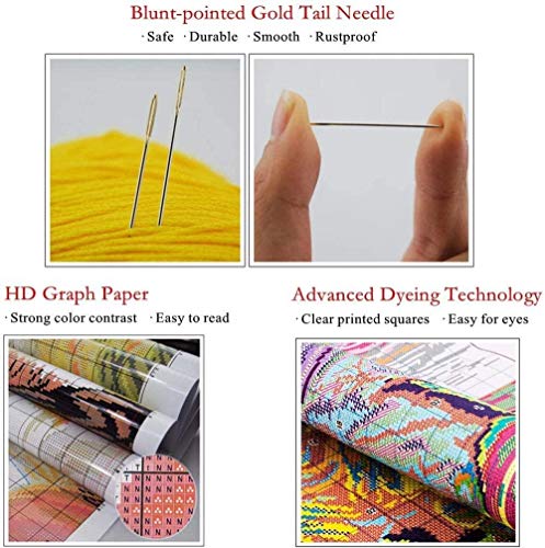 WxBAo Vitoria jardín vista casa bordado de costura villa de montaña DIY kits de punto de cruz patrón contado decoración de punto de cruz