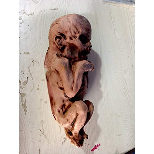 Wxq Látex Scary Zombie Baby Paquete De 2 Bebé Animado Zombie Scary Ghost Babies Doll Haunted Fancy Doll Halloween Decoración De Halloween Props Suministros