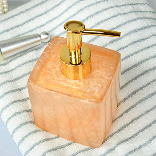 WXQIANG Resina Creativa dispensador de jabón con Bomba Champú Jar 350lm Botella rectángulo loción Dispensadores Artículos for el hogar líquido for el baño artículos para el hogar, dispensador