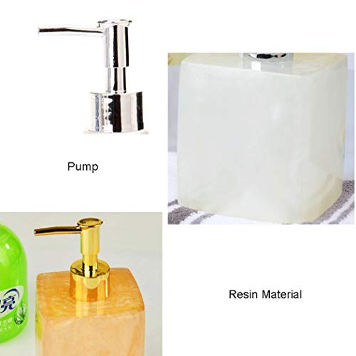 WXQIANG Resina Creativa dispensador de jabón con Bomba Champú Jar 350lm Botella rectángulo loción Dispensadores Artículos for el hogar líquido for el baño artículos para el hogar, dispensador