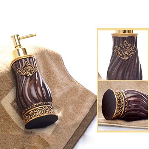WXQIANG Retro dispensador de jabón con bomba creativa Resina loción Tarro 280ml Loción dispensadores de líquido Botella Artículos for el hogar de la mano dispensador de jabón for baño Cocina artículos