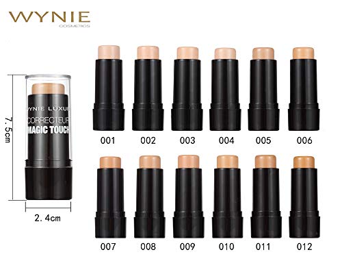 WYNIE Corrector Maquillaje de Imperfecciones Magic Touch Alta Cobertura Formato Crema Acabado Mate Antiojeras Tono 001-3,5 g
