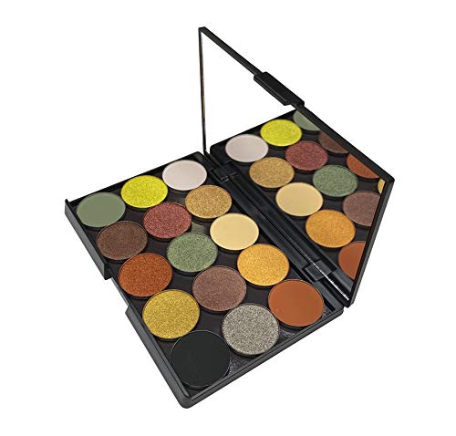 WYNIE Paleta Imantada de Sombras de Ojos con 15 Sombras en Godet con Acabados Shine Holographic Matte Metallic Satin Maquillaje Profesional