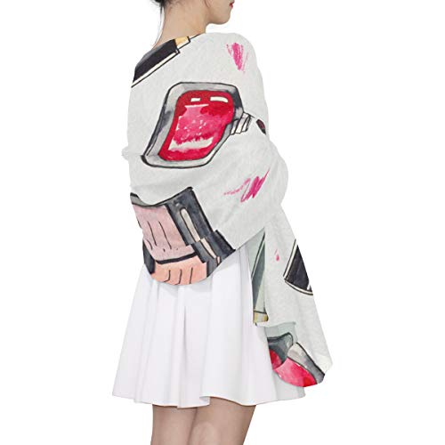 WYYWCY Cosméticos Productos de maquillaje Conjunto único Bufanda de moda para mujer Moda ligera Otoño Invierno Estampado Bufandas Envolturas de mantón Regalos para principios de primavera