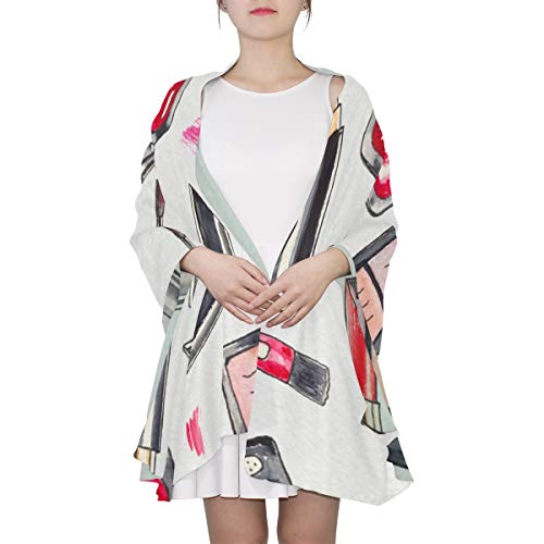 WYYWCY Cosméticos Productos de maquillaje Conjunto único Bufanda de moda para mujer Moda ligera Otoño Invierno Estampado Bufandas Envolturas de mantón Regalos para principios de primavera