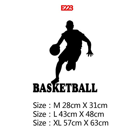 wZUN Pegatinas de Pared de Baloncesto Papel Tapiz de Arte Autoadhesivo decoración de la habitación de los niños del bebé Pegatinas de Pared Papel Tapiz Impermeable 28X31cm