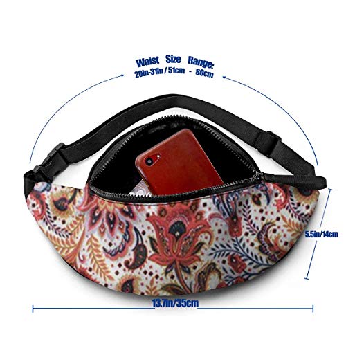 XCNGG Bolso de cintura corriente bolso de cintura de ocio bolso de cintura bolso de cintura de moda Psychedelic Leaves Fanny Packs for Women and Men Waist Bag Adjustable Belt for Outdoors Workout, Tra
