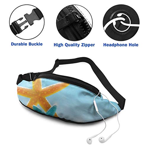 XCNGG Bolso de la cintura del ocio bolso que acampa bolso del montañismo American Flag On The Wood Waist Pack Bag for Men Women,Casual Running Belt Bags Hip Bum Bag with Adjustable Strap Bum Bag for T