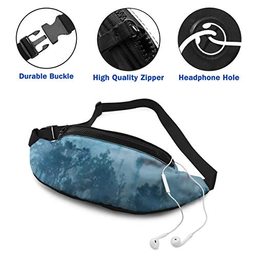 XCNGG Bolso de la Cintura del Ocio Bolso Que acampa Bolso del montañismo Waist Pack Bag for Men&Women, Stairs Sunshine Utility Hip Pack Bag with Adjustable Strap for Workout Traveling Casual Running