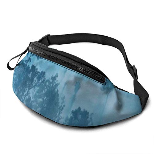 XCNGG Bolso de la Cintura del Ocio Bolso Que acampa Bolso del montañismo Waist Pack Bag for Men&Women, Stairs Sunshine Utility Hip Pack Bag with Adjustable Strap for Workout Traveling Casual Running