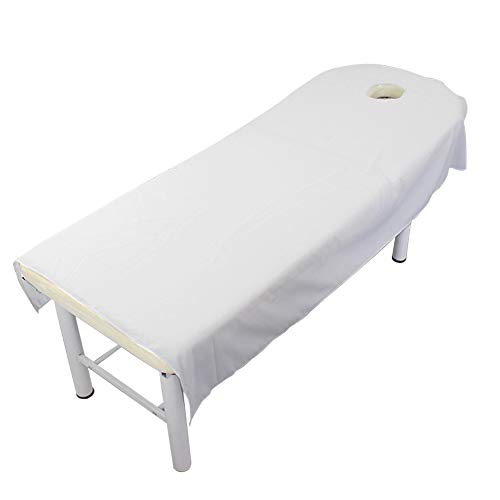 XHXseller - Juego de sábanas de masaje para salón de cosméticos, sábana bajera de lujo, funda de cama facial con agujero, 80 x 190 cm, 80 x 180 cm, 120 x 190 cm