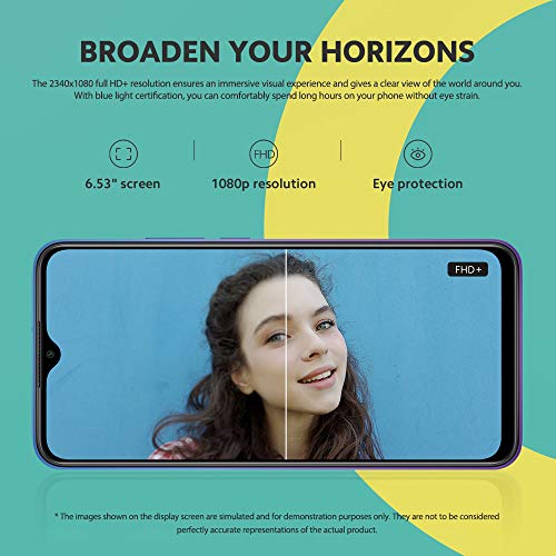Xiaomi Redmi 9 Teléfono 4GB RAM + 64GB ROM, 6.53” FHD+ Dot Drop Pantalla, Media tek Helio G80 Octa-Core Procesador, 8MP Frontal & 13MP+8MP+5MP+2MP AI Quad Cámara Trasera Versión Global (Morado)