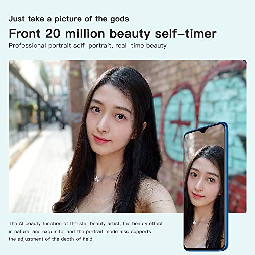 Xiaomi Redmi Note 8 Pro Teléfono, Pantalla Completa de 6.53”, CPU MTK Helio G90T Octa-Core, 20MP Frontal y 64MP AI Cuatro Cámara Trasera Móviles Versión Global (Azul, 6+64GB)