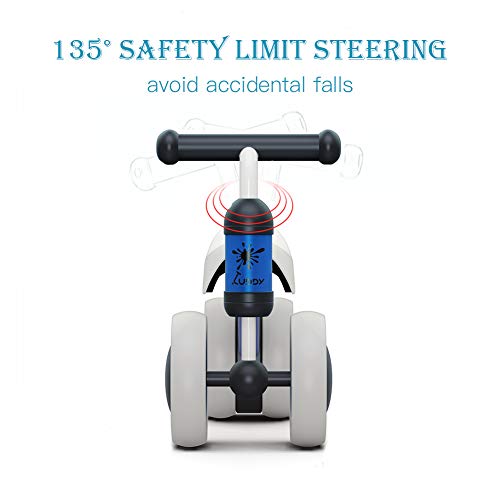 XIAPIA Bicicleta sin Pedales para Niños, Bicicleta Bebe 1 Año Bicicleta Equilibrio 1 Año Bicicleta Infantil sin Pedales de Forma Animal Lindo de Regalo Favorito del Niño (Azul)